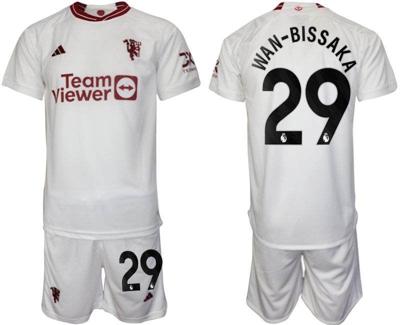 Men 2023-2024 Club Manchester United away white #29 Soccer Jersey->manchester united jersey->Soccer Club Jersey